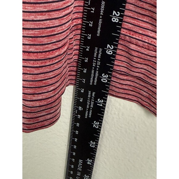 FootJoy FJ Performance Mens Polo Golf Shirt Heathered Red Stripe Size L EUC - Picture 7 of 9